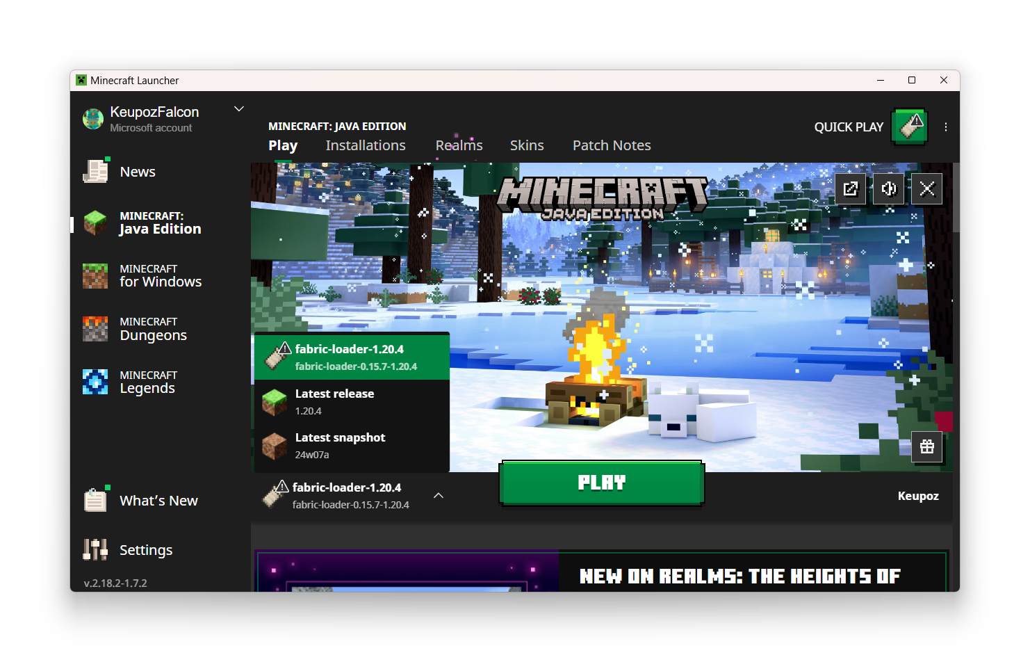 Minecraft launcher